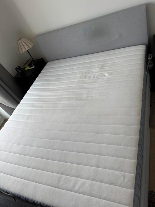 IKEA Gladstad bed + Valevåg matras (160x200), Huis en Inrichting, Slaapkamer | Bedden, Zo goed als nieuw, Tweepersoons, 160 cm