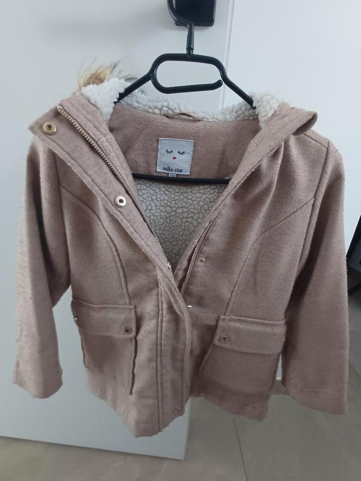 Milla Star - wollen winterjas (mt 116), Kinderen en Baby's, Kinderkleding | Maat 116, Zo goed als nieuw, Meisje, Jas, Ophalen of Verzenden