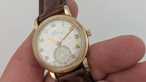 Zeldzaam Omega Bumper horloge 1948, zwaar verguld! Cal. 342, Handtassen en Accessoires, Horloges | Antiek, Polshorloge, Omega