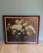 Bloemen stilleven olieverf canvas, Antiek en Kunst, Ophalen