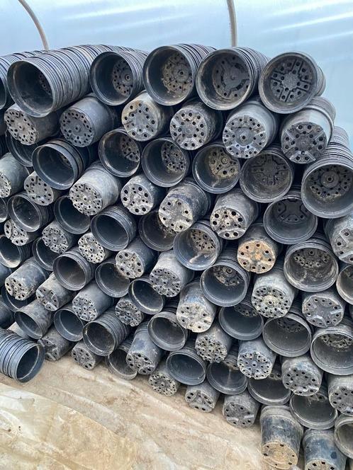 1500 stuks kweekpotten 3 liter zwarte kleur, Tuin en Terras, Bloempotten, Zo goed als nieuw, Kunststof, Binnen, Balkon, Tuin, Minder dan 40 cm