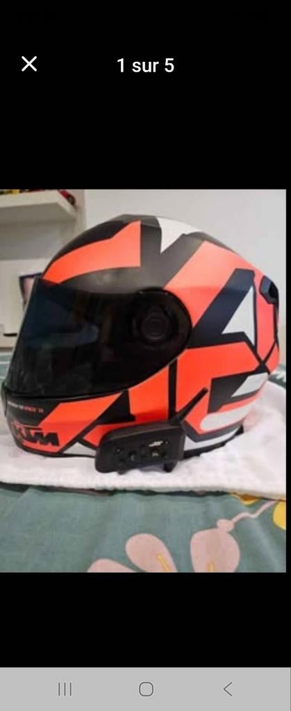 Casque KTM taille M, Motos, Vêtements | Casques de moto, Hommes, Casque intégral, M, Autres marques, Neuf, sans ticket, Enlèvement