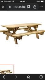 Picknick tafel, Jardin & Terrasse, Tables de pique-nique, Enlèvement, Comme neuf, Rectangulaire, Bois