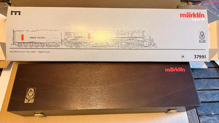 Marklin 37991 BIG BOY = NIEUW in originele houten doos, Hobby en Vrije tijd, Modeltreinen | H0, Nieuw, Locomotief, Wisselstroom