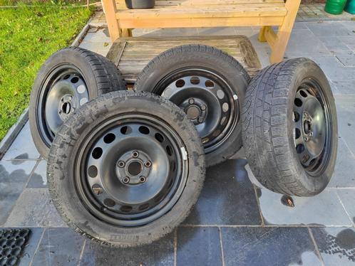 BANDEN op stalen velg, Auto-onderdelen, Banden en Velgen, Band(en), Winterbanden, 205 mm, Personenwagen, Gebruikt, Ophalen