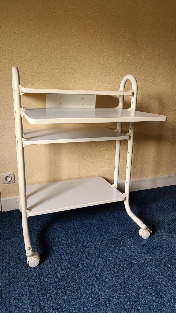 Computertafel - volledig verstelbaar, Huis en Inrichting, Bureaus, Gebruikt, Bureau, In hoogte verstelbaar, Met wielen, Ophalen