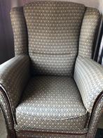 Zetel groen goudtinten, Ophalen, Gebruikt, Eenpersoons, Stof