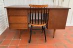 Vintage Scandinavisch bureau, Huis en Inrichting, Bureaus, Ophalen, Gebruikt, Bureau
