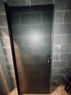 porte de douche en verre fumé noir reversible, Ophalen, Gebruikt