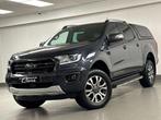 Ford Ranger 2.0 BI-TURBO 213CV WILDTRAK CAMERA GPS CUIR TVAC, Auto's, Automaat, 4 deurs, 3270 kg, Gebruikt