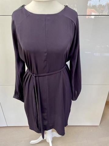 Robe violette A Friend par A.F. Vandevorst - taille 40, Taille 38/40 (M), Comme neuf, Violet, Sous le genou