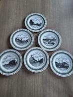 6 sierborden Gavere Swaenepoel, Antiek en Kunst, Ophalen