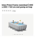 Zwembad intex prism 400x200x122 - slechts 1 keer opgesteld, Tuin en Terras, Ophalen, Zo goed als nieuw