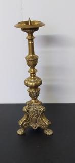 Kerkkandelaar ca. 1900  (barokstijl), Antiek en Kunst, Antiek | Kandelaars, Ophalen, Koper of Brons