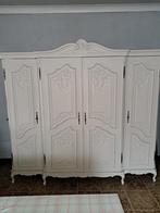 Witte slaapkamer , bed met lattenbodem, Ophalen