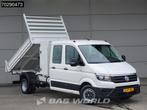 Volkswagen Crafter 177pk Dubbel Cabine Kipper Kist 3500kg tr, Auto's, Bestelwagens en Lichte vracht, 2895 kg, Stof, Gebruikt, Euro 6
