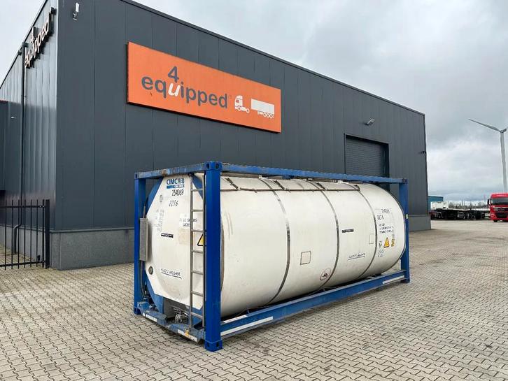 CIMC 20FT ISO, 25.090L / 1-COMP / 3 BAFFELS / T12 / 4 manhol, Zakelijke goederen, Machines en Bouw | Keten en Containers