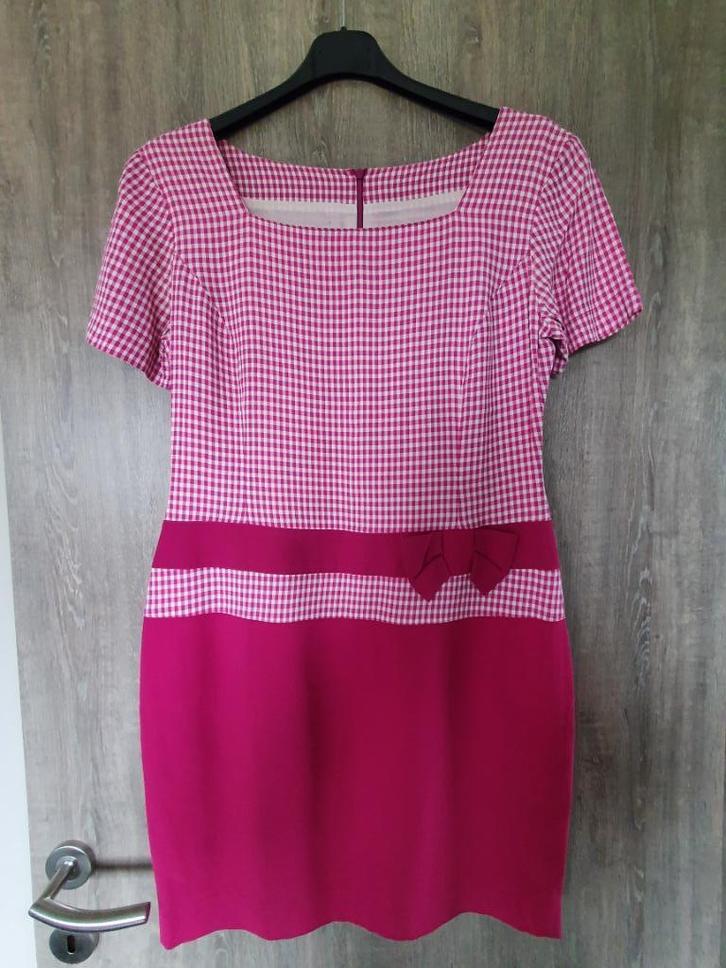 Fuchia/witte jurk merk Options (Byblos) It 44 of B40, Vêtements | Femmes, Robes, Comme neuf, Taille 38/40 (M), Rose, Au-dessus du genou