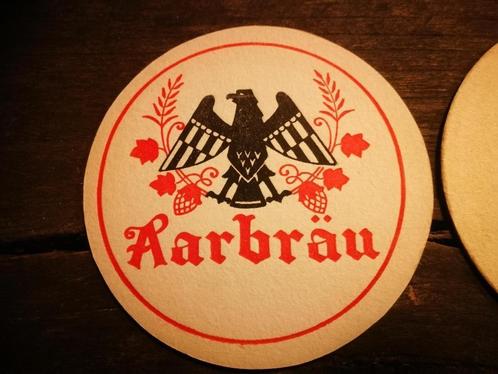 ancien sous-bock AARBRAU BREWERY LOUWAEGE Aarbräu bière, Collections, Marques de bière, Comme neuf, Sous-bock, Autres marques