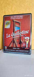 Plaque en métal bière LA GUILLOTINE ., Enlèvement ou Envoi, Neuf, Panneau, Plaque ou Plaquette publicitaire, Autres marques