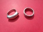 2 zilveren ringen met keurmerk 925 aan 10 € / stuk, Gebruikt, 17 tot 18, Ophalen of Verzenden, Zilver