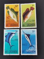 Oeganda 1977 - sportvissen in Oost-Afrika - vissen, Postzegels en Munten, Postzegels | Afrika, Ophalen of Verzenden, Overige landen