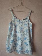 Primark Witte Camisole met Blauwe Bloemenprint - Maat 36, Primark, Wit, Ophalen of Verzenden, Gedragen