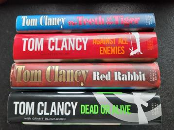 4 boeken Tom Clancy (in het Engels) beschikbaar voor biedingen