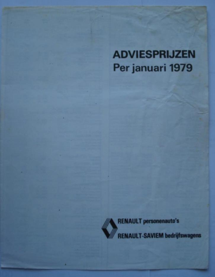 Renault Saviem adviesprijzen 1979 Brochure Catalogue Prosp, Boeken, Auto's | Folders en Tijdschriften, Gelezen, Renault, Verzenden