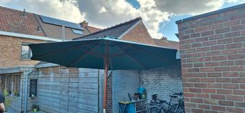 Parasol - 3m breedte - hout - groen beschikbaar voor biedingen
