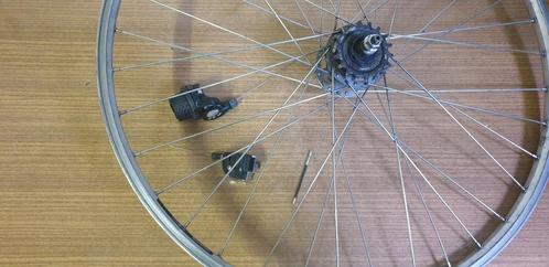 Shimano Nexus 3 wiel + shifter + stift + clickbox 28"/622, Fietsen en Brommers, Fietsonderdelen, Gebruikt, Algemeen, Wiel, Ophalen of Verzenden