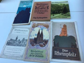 25 tal antieke reisfolders/boekjes Duitsland en Zwitserland beschikbaar voor biedingen