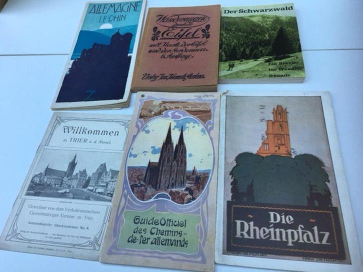 25 tal antieke reisfolders/boekjes Duitsland en Zwitserland, Verzamelen, Tijdschriften, Kranten en Knipsels, Knipsel(s), Voor 1920