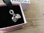 PANDORA bedel dubbel hartjes, Handtassen en Accessoires, Bedels, Pandora, Ophalen of Verzenden, Zo goed als nieuw, 1 bedel