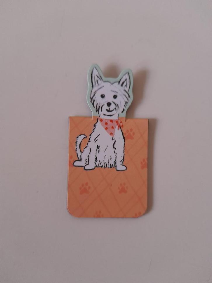 Bladwijzer hond - Westie, Verzamelen, Boekenleggers, Nieuw, Dier, Ophalen of Verzenden