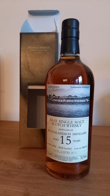 Single malt whisky Bruichladdich 15  jaar beschikbaar voor biedingen