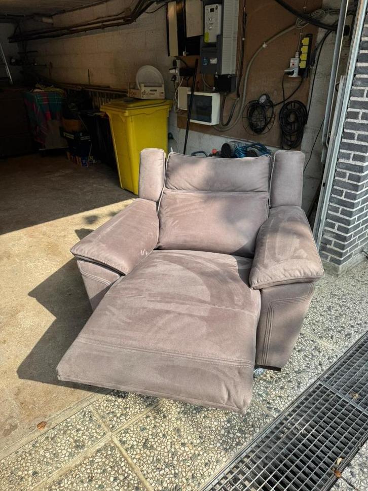Elektrische relaxzetel, Huis en Inrichting, Fauteuils, Gebruikt, Stof, 100 tot 125 cm, Minder dan 75 cm, Ophalen