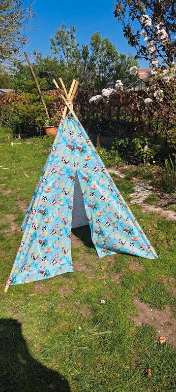 Vrolijke tipi tent beschikbaar voor biedingen