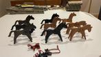 Playmobil 1974 - Set Paarden (bruin, zwart en grijs), Verzamelen, Gebruikt, Ophalen