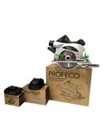 PROFECO CIRKELZAAG NIEUW MET EEN PROMOBATTERIJ VAN 50€!, Ophalen, Cirkelzaag, 30 tot 70 mm, 1200 watt of meer