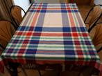 Katoenen geruit tafelkleed 114 cm x 143 cm, Ophalen of Verzenden, Gebruikt, Rechthoek, Binnen