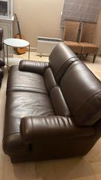 3 Leren zetels, Huis en Inrichting, Ophalen, Driepersoons, Leer, Zo goed als nieuw