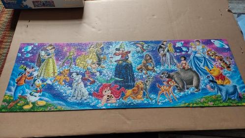 Disney panorama puzzel 1000 stukjes, Hobby & Loisirs créatifs, Sport cérébral & Puzzles, Utilisé, Puzzle, Plus de 1 500 pièces