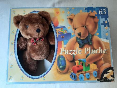 Puzzel - geschenkenset - puzzel + pluche beertje - 63 stuks, Enfants & Bébés, Jouets | Puzzles pour enfants, Enlèvement ou Envoi