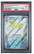 Pokemon Reuniclus PSA 9 Sticker Collection Promo Black Bolt, Hobby en Vrije tijd, Ophalen of Verzenden, Nieuw, Losse kaart, Foil