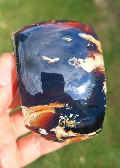 prachtig	sumatra barnsteen amber	105	gram, Verzamelen, Mineralen en Fossielen, Fossiel, Ophalen of Verzenden
