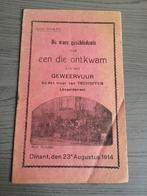 Leon Gillet den muur van Tschoffen Dinant Augustus 1914, Ophalen of Verzenden