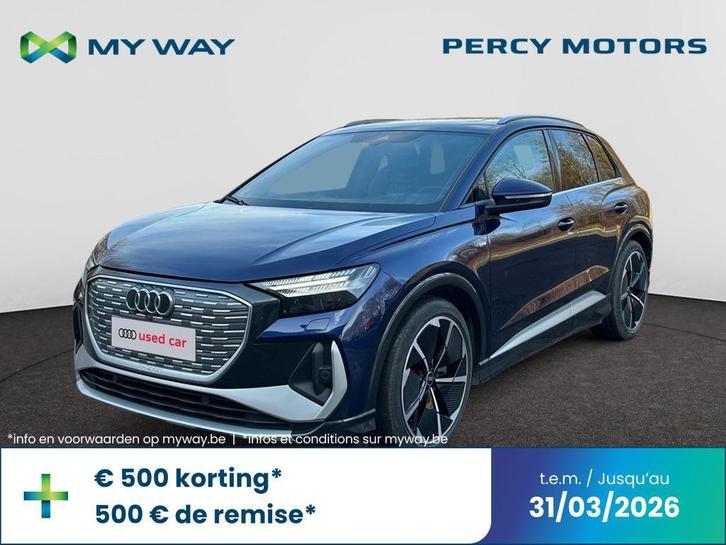 Audi Q4 e-tron Q4 e-Tron 82 kWh 40 S line, Auto's, Audi, Overige modellen, ABS, Airbags, Airconditioning, Cruise Control, Elektrische ramen