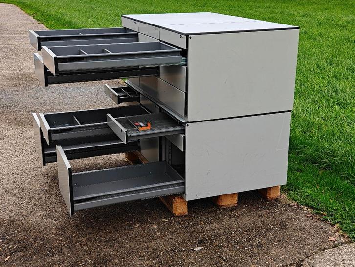 Stalen ladeblok(ken) voor bv gereedschap, werkbank, berging, Huis en Inrichting, Kasten | Roldeurkasten en Archiefkasten, Gebruikt