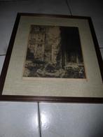 gesigneerde ets Julien Vansanten, Enlèvement ou Envoi